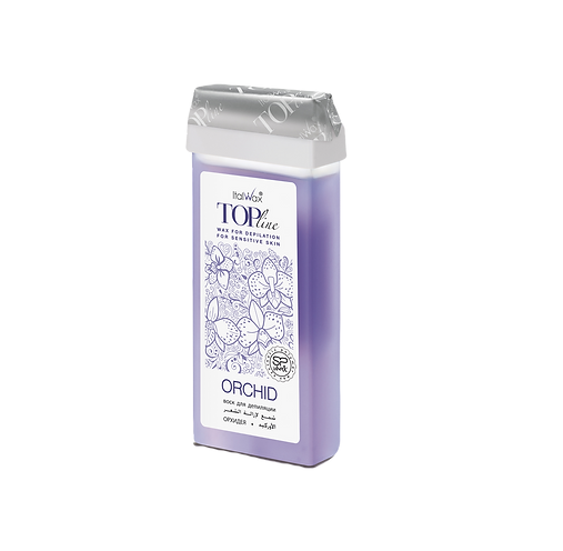 Ital Wax / Гібридний теплий віск у картриджі / Top Line / Орхідея / 100 мл