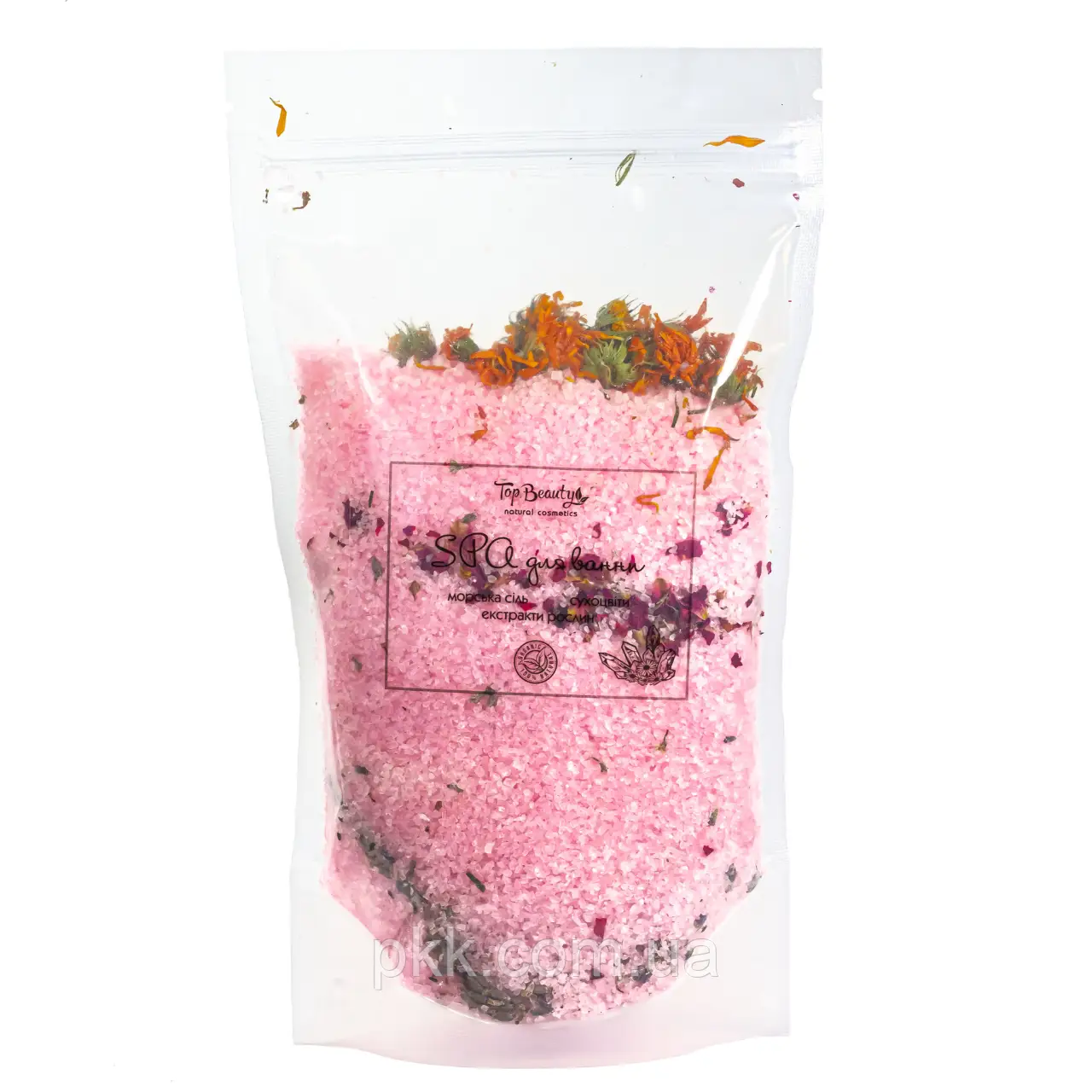 Top Beauty / Морская соль с сухоцветами / SPA для ванны / 600г