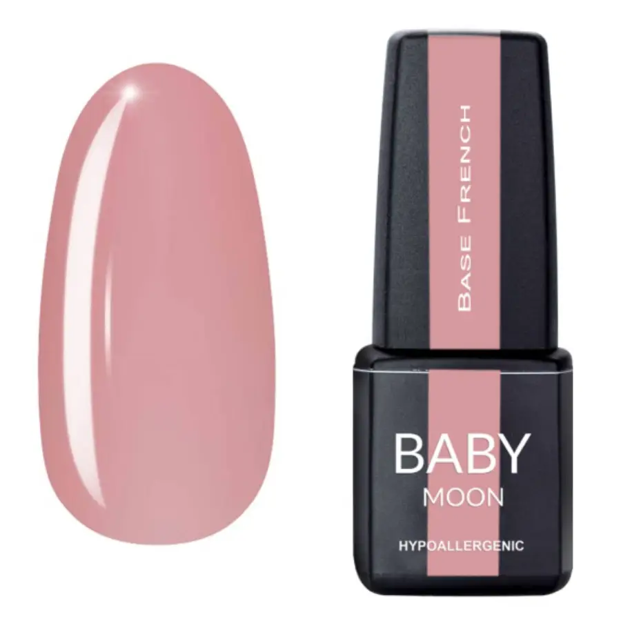 BABY MOON / French base №07 / розовый темный / 6 мл