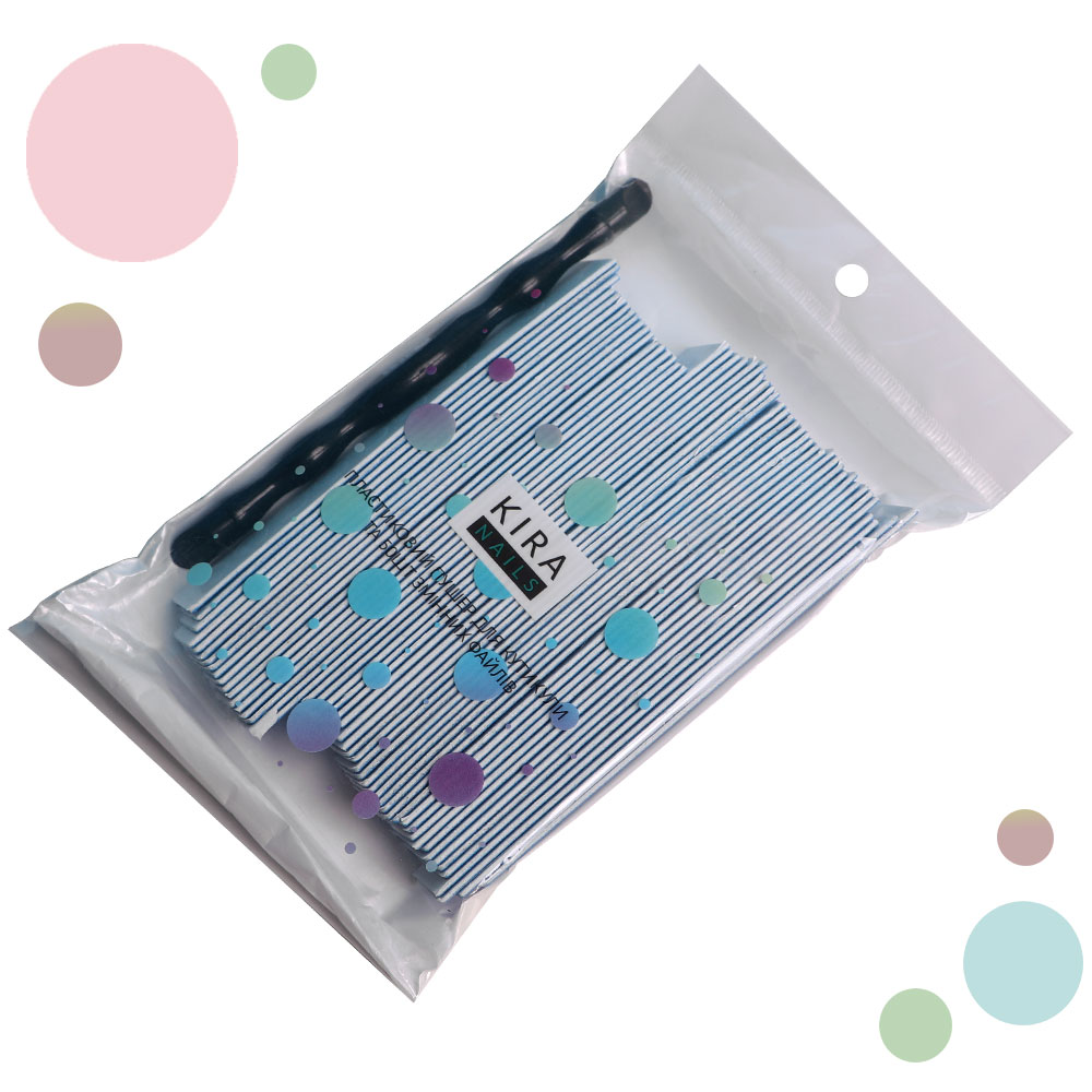 Kira Nails / Пластиковий пушер та 50 змінних абразивів (Розпродаж)