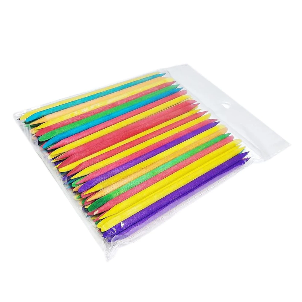 Апельсинові палички / 11.5 см / 100 шт / мікс кольорів