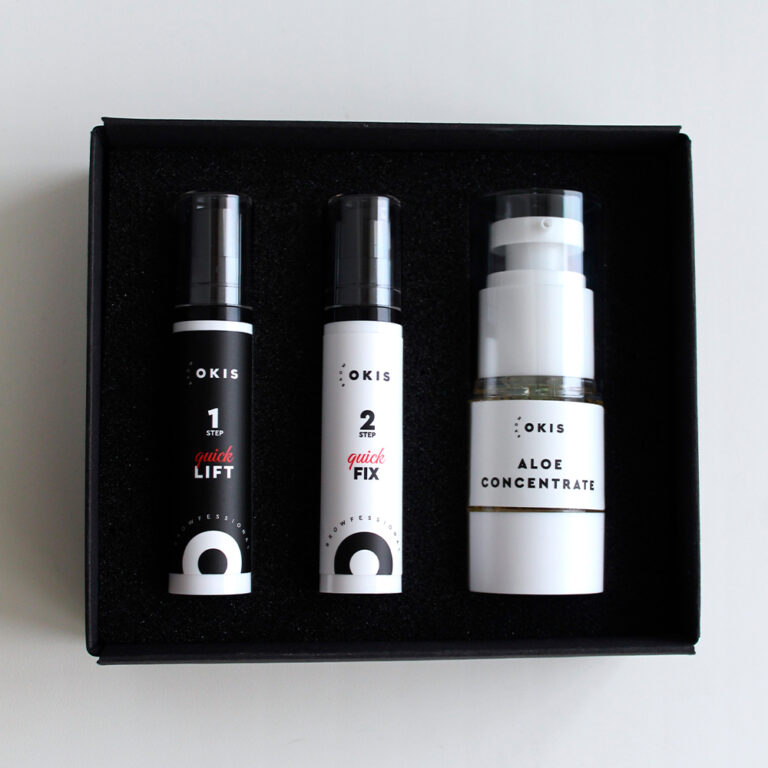 OKIS BROW / Набір QUICK LAMI SYSTEM / 1 Quick Lift 10 ml, 2 Quick Fix 10 ml, Aloe Concentrate 15 ml