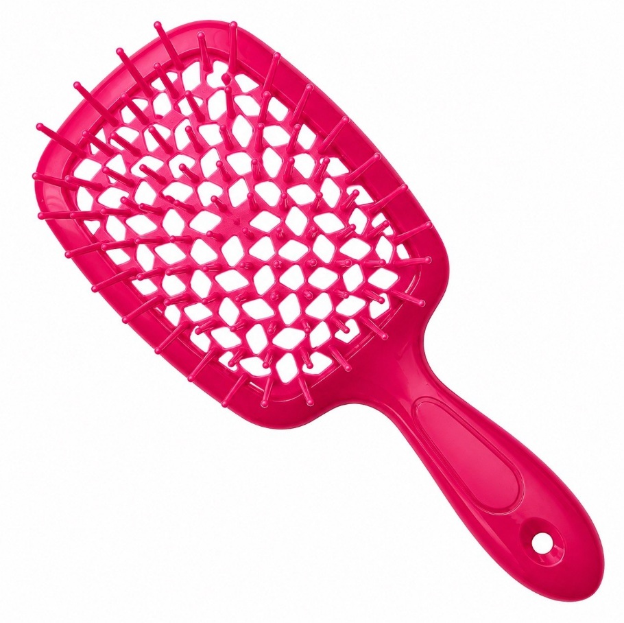Hollow Comb / Гребінець для волосся Superbrush Plus / Малиновий