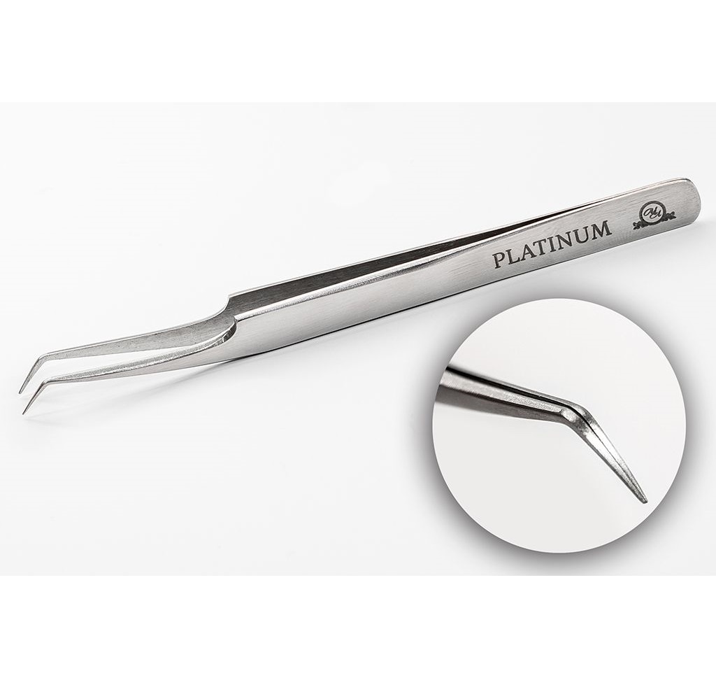 Platinum / Пінцет для вій / ET 45 № 14