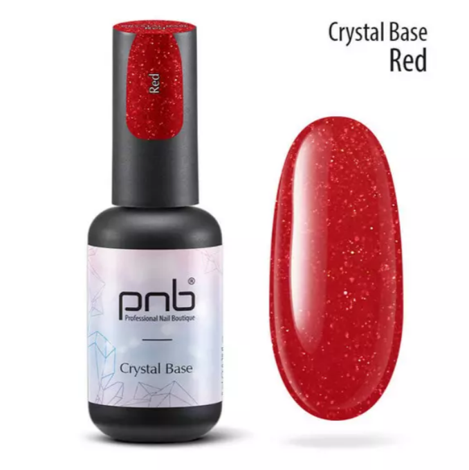 PNB / Світловідбиваюча база / Crysral Red / червоний / 8 мл (Розпродаж. Придатний до 25.11.25)