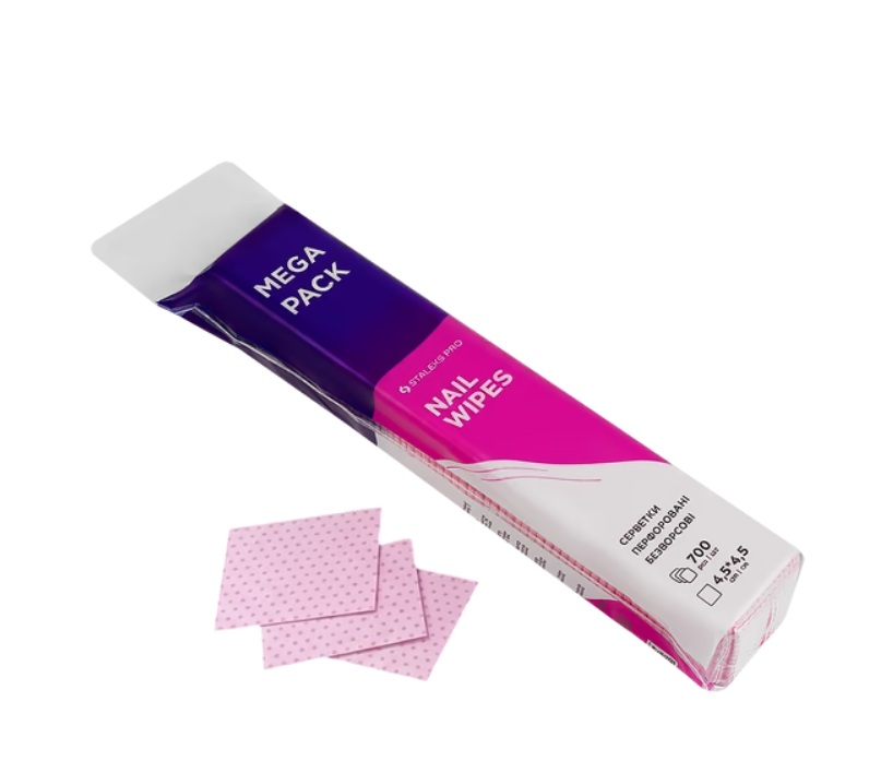 Салфетки безворсовые перфорированные STALEKS Expert Nail Wipes 700 шт