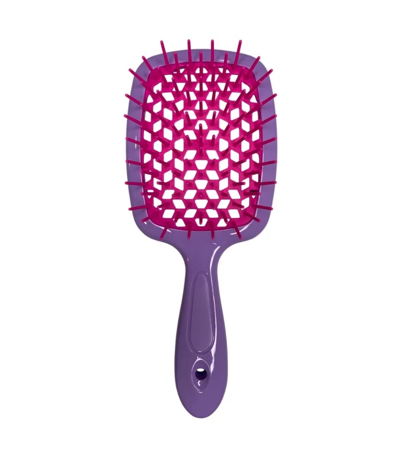 Hollow Comb / Гребінець для волосся Superbrush Plus / Бузковий з малиновим