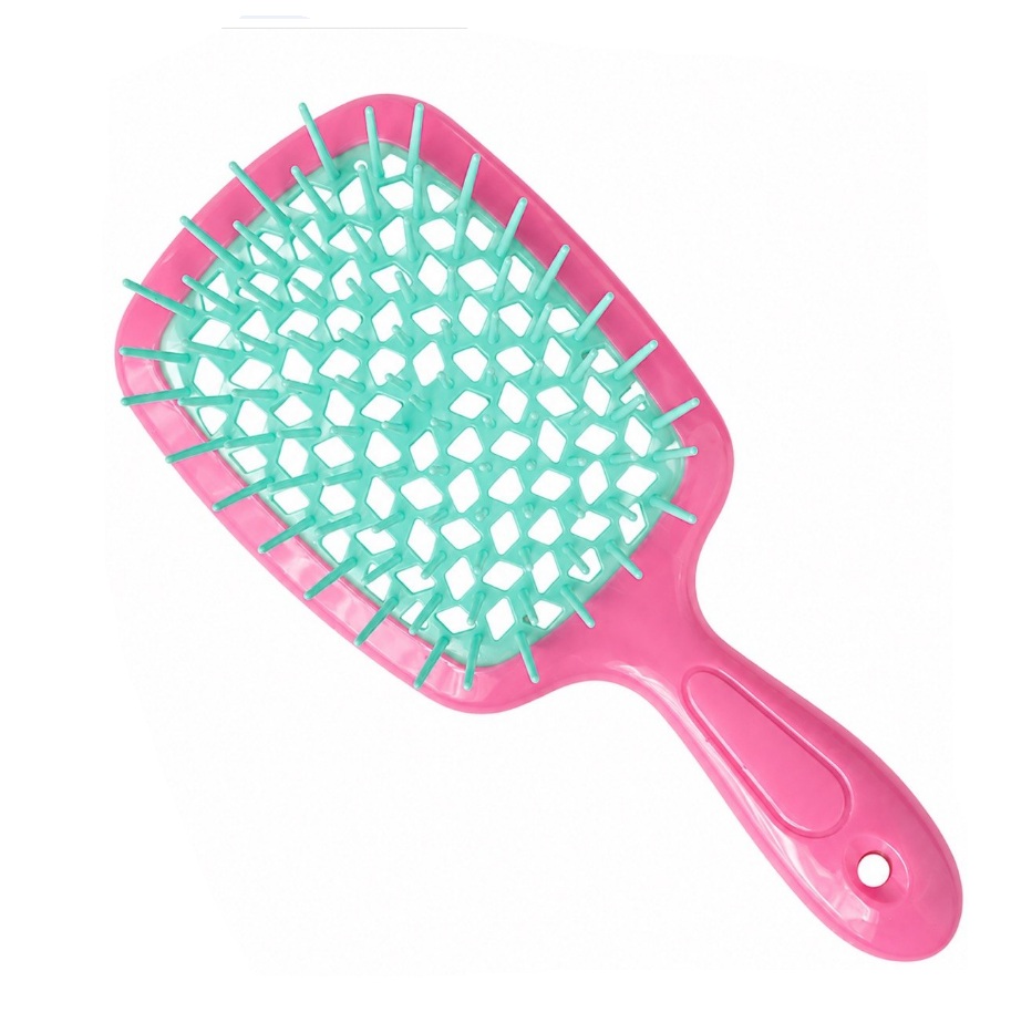 Hollow Comb / Гребінець для волосся Superbrush Plus / Рожевий з тіффані