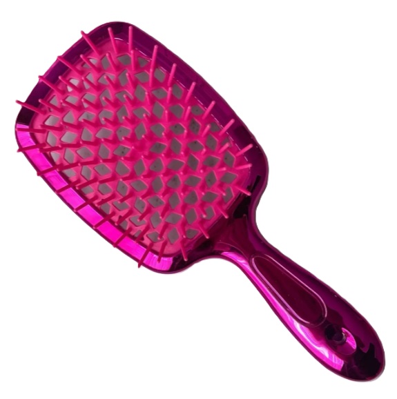 Hollow Comb / Гребінець для волосся Superbrush Plus / Фуксія Chrome