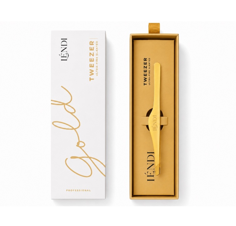 Lendi / Пінцет для брів скошений / ULTRA TWEEZER