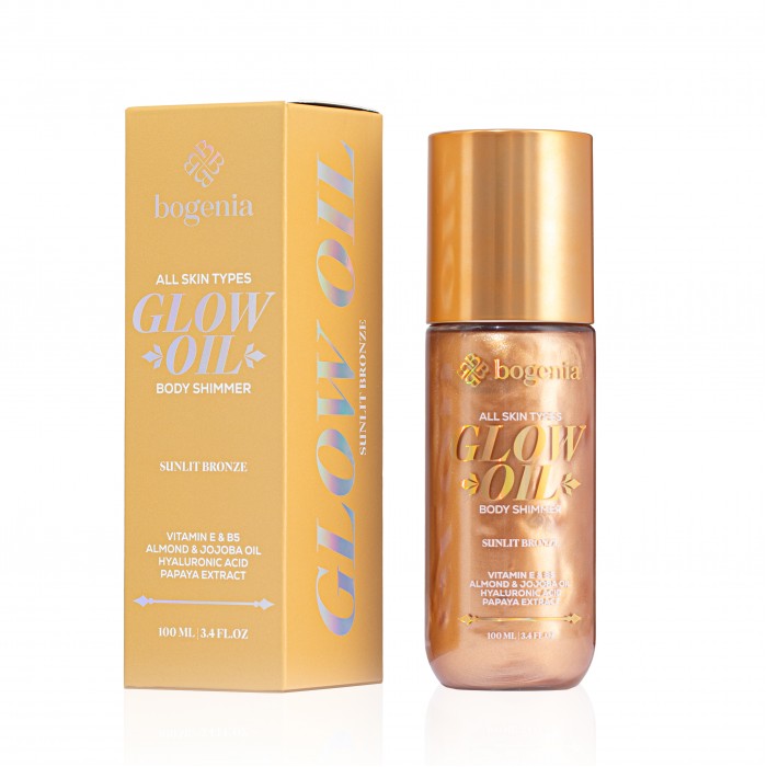 Bogenia / Олія-шимер для тіла Glow Oil Body Shimmer Moonlit Pearl BG462