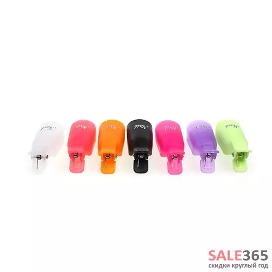 Зажимы прищепки на ногти для снятия гель-лака