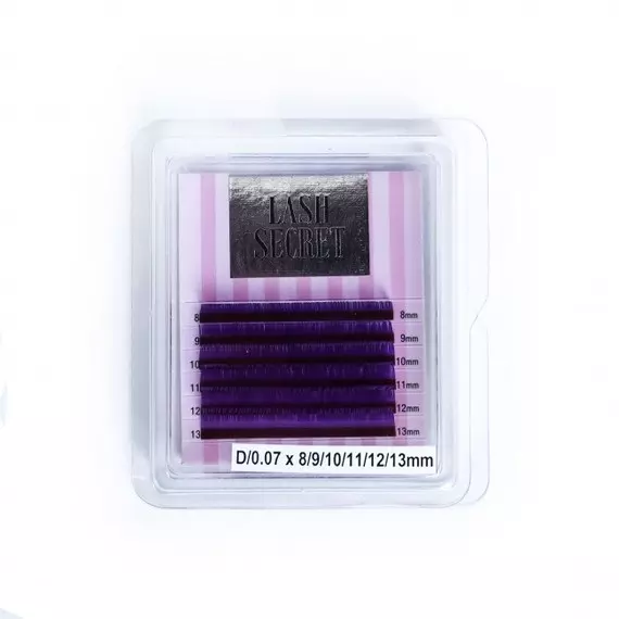 Вії Lash Secret / Мікс mini / Фіолетові