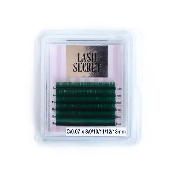 Вії Lash Secret / Мікс mini / Смарагдові