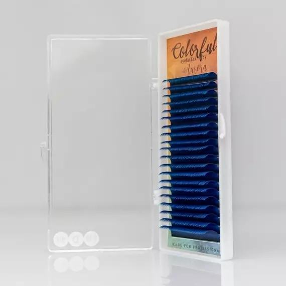 Вії Aurora Lashes / Мікс / Сині