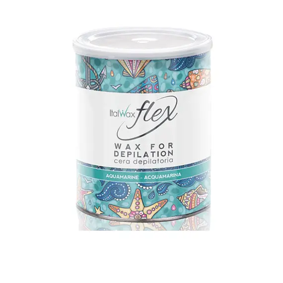 Ital Wax / Віск для депіляції в банці / Аквамарин