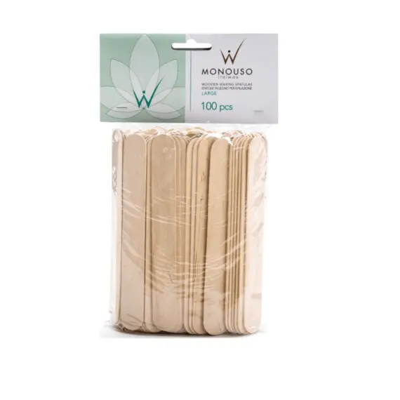 Ital Wax / Дерев'яний шпатель / 100 шт/уп