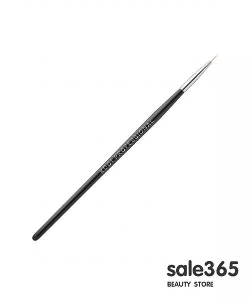 Kodi / Пензлик для розпису в тубусі №00 (нейлон, дерев'яна чорна ручка)