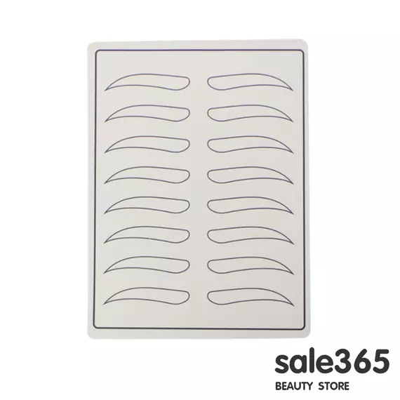 Тренувальний силіконовий килимок / Білий / Брови контур