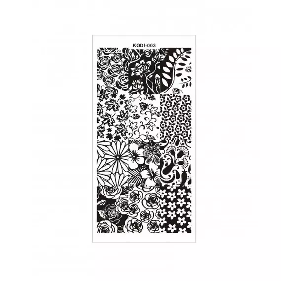 Kodi / Пластина для стемпінгу KODI-003 / Метал