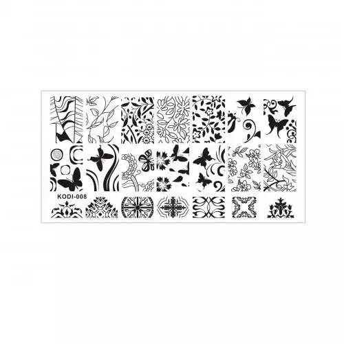 Kodi / Пластина для стемпінгу KODI-008 / Металл
