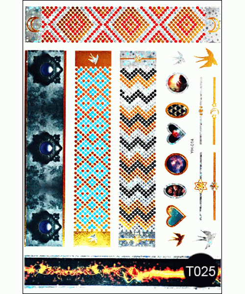 Kodi / Флэш-тату / Временные татуировки-наклейки / Tattoo Style T025