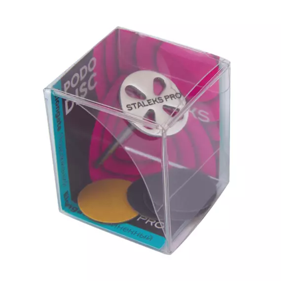 Staleks / Педикюрний диск у комплекті зі змінними файлами / PODODISC / подовжений