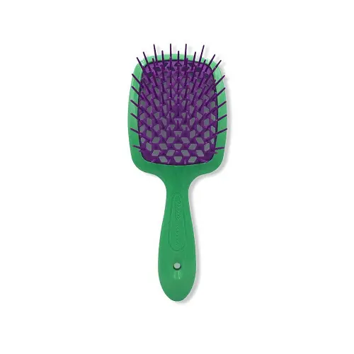 Janeke / Расческа для волос / Зеленый с фиолетовым / Superbrush