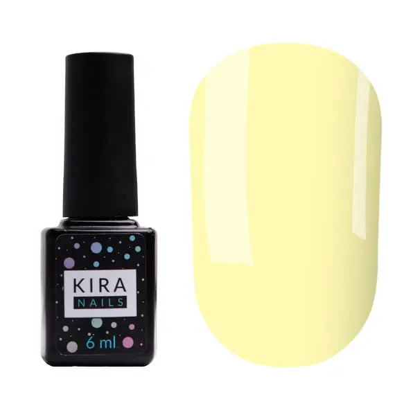 KIRA Nails / Color Base 004 / банановий жовтий / 6 мл (Розпродаж. Термін до 02.06.2025р)