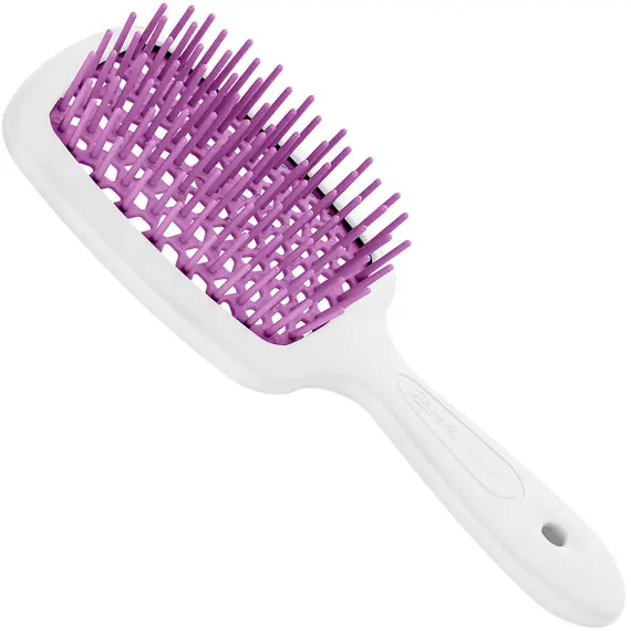 Janeke Small / Гребінець для волосся / Білий з фуксією / Small