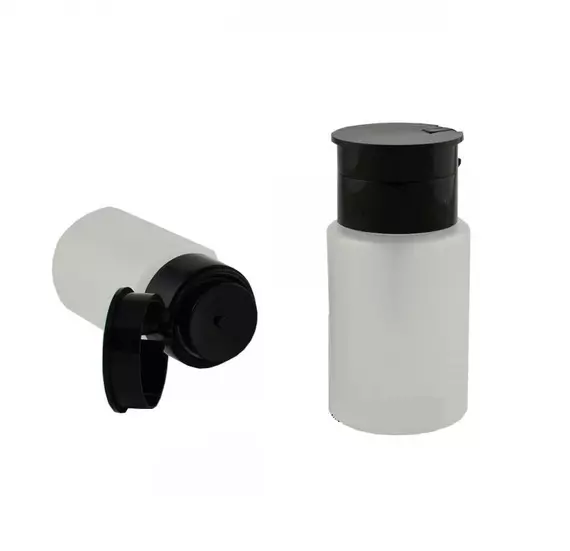 Ємність пластикова помпа / чорна / 80 мл