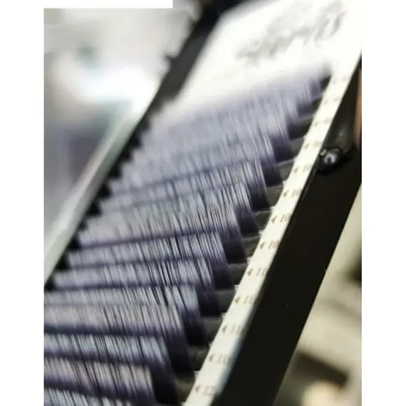 Вії Sharlis Silver / Мікс / Чорні з білим кончиком