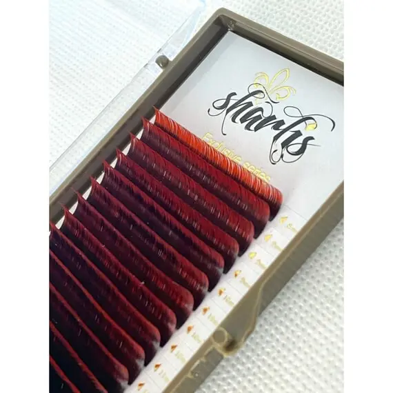 Вії Sharlis Silver / Мікс / Двотонові  black-red