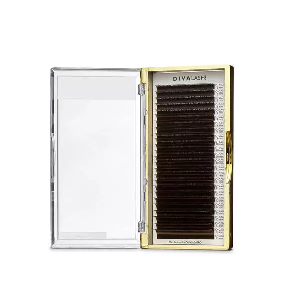 Вії Divalashpro Bussines Line / MIX / Чорний шоколад (Coffee)