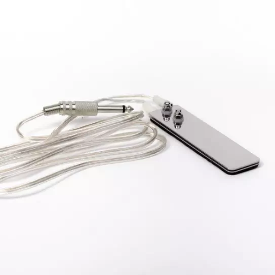 Педаль для тату машинки сталева з прозорим шнуром