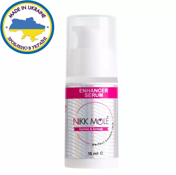 NIKK MOLE / Сироватка, що зміцнює для брів і вій / 15 мл