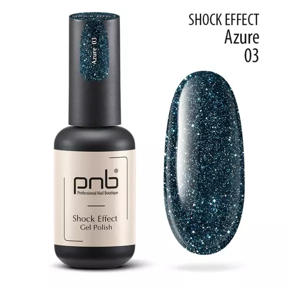PNB / Гель лак / Shock Effect 03 Azure / 8 мл