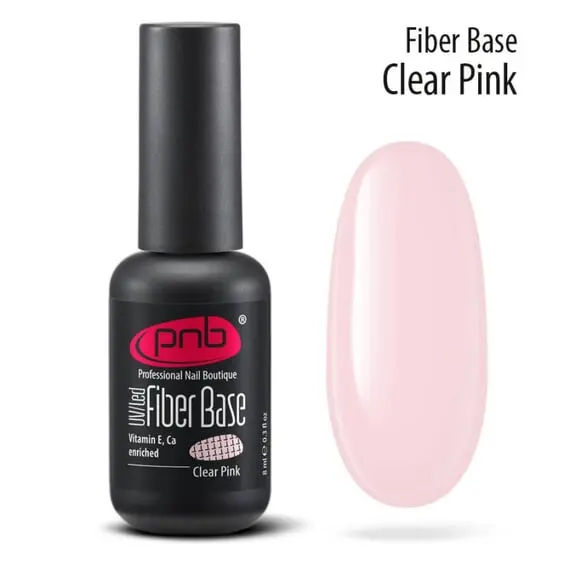 PNB / Fiber Base / Clear Pink / База з нейлоновими волокнами (Розпродаж. Термін придатності в описі )