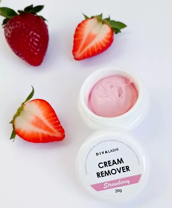 Divalashpro / Кремовий ремувер з ароматом полуниці / 20 гр