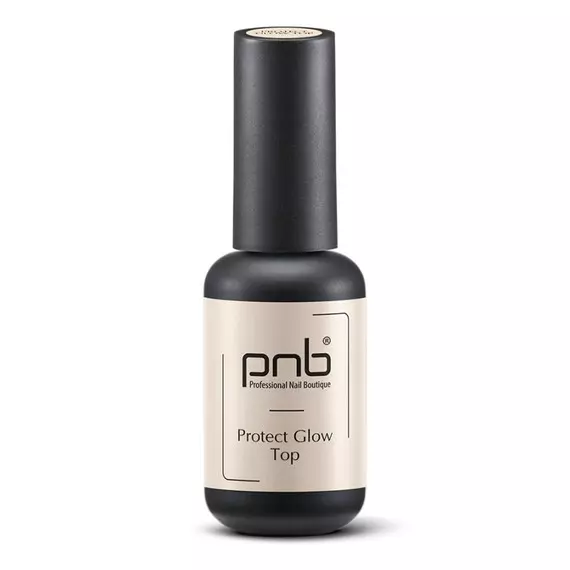 PNB / Protect Glow Top No Wipe / Закрепитель для гель-лака / Защита и блеск / 8 мл
