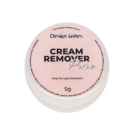 Design Lashes / Ремувер кремовий / Pure (без запаху) / 5 гр