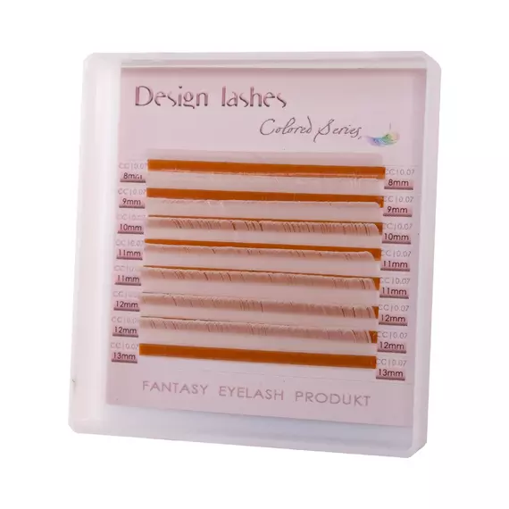 Вії кольорові Design Lashes / Білі / Мікс / 8 лінії