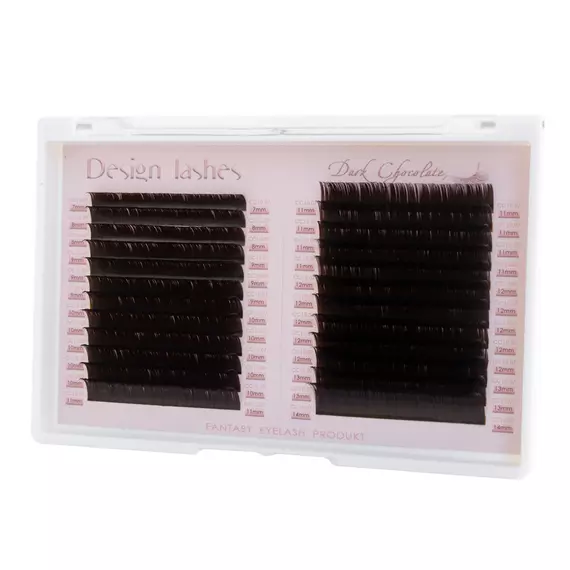 Вії Design Lashes / Чорний шоколад / Мікс / 24 лінії