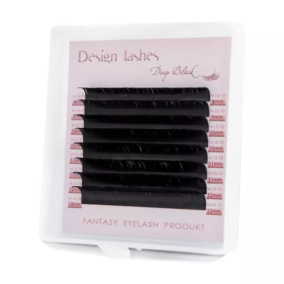 Вії Design Lashes / Deep Black / mini / 8 ліній