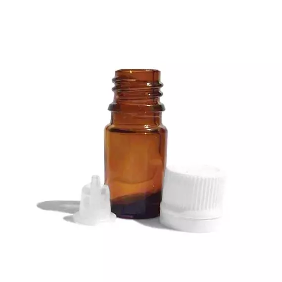 Флакон стеклянный с капельником.