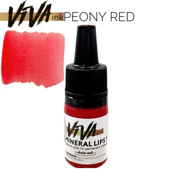 VIVA ink  / Mineral / Lips #1 / Peony Red / 6 мл