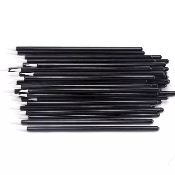 Аплікатор пензлик / білий ворс / (50 шт)