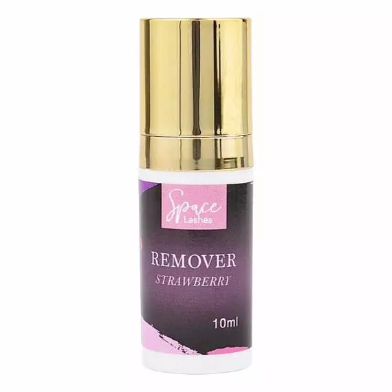 Space Lashes / Гелевий ремувер з дозатором / Strawberry / 10мл