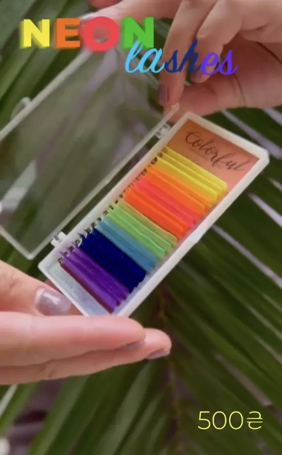 Вії Aurora Lashes / Мікс / Неонові