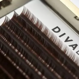 Вії Divalashpro Bussines Line / mini MIX / Чорний шоколад (Coffee)